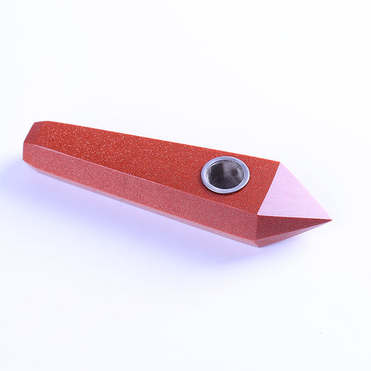 High quality natural golden sand quartz crystal smoking pipe