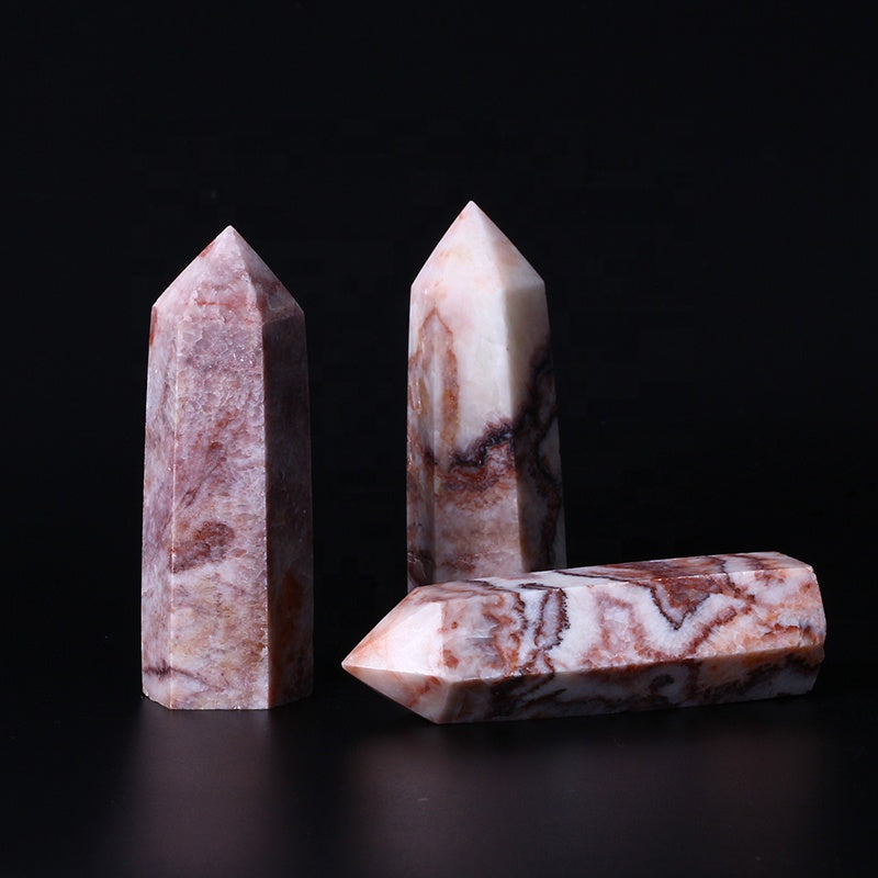 Pork stone rod pole quartz crystal craft tower