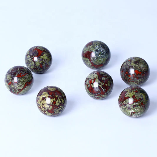 Natural Healing Crystal Ball Polished High Quality Dragon Blood Stone Sphere Crystal Crafts For Home Decoration