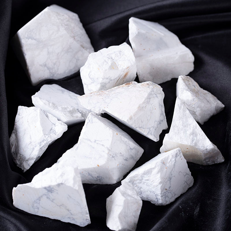 Piedra de cristal en bruto turquesa blanca grava de cristal original