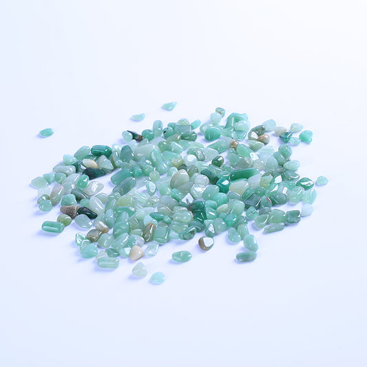 Green phwalic quartz crystal gravel