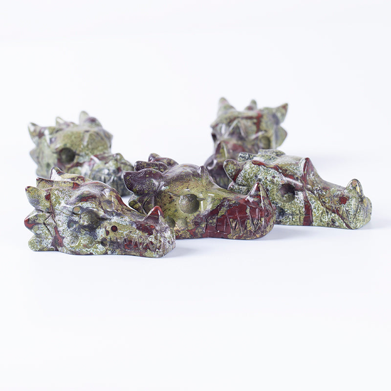 Grifo tallado a mano de cristal de piedra de piedra de sangre larga