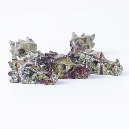 Long blood stone stone crystal hand carving faucet