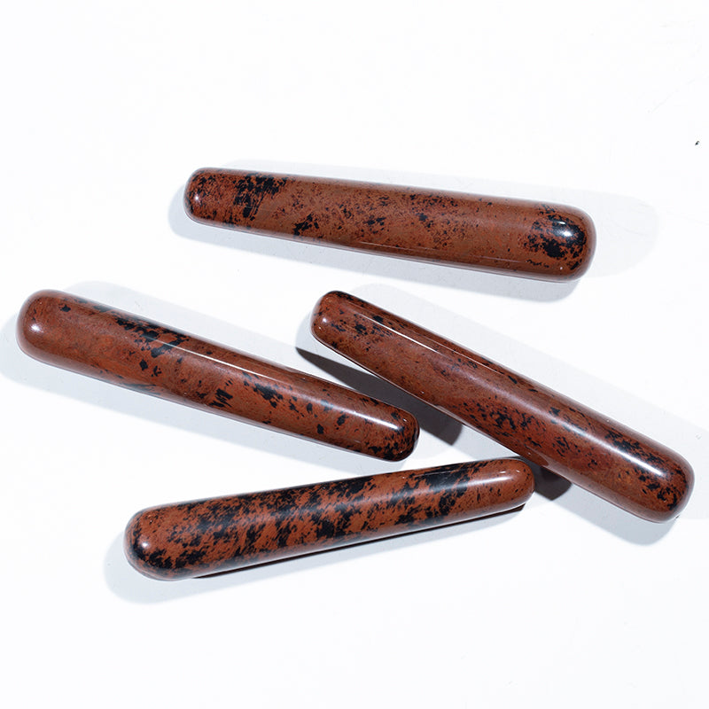 Natural crystal massage wands healing red obsidian crystals massage stick