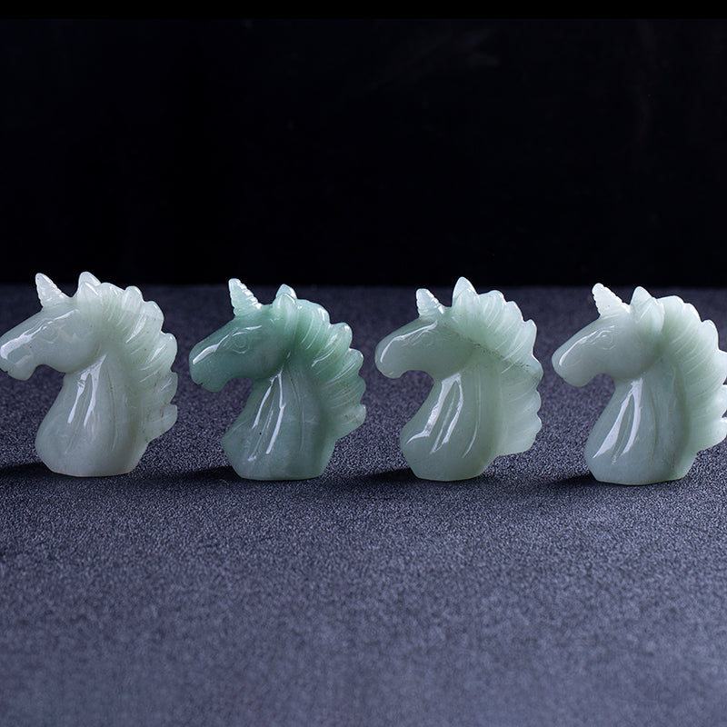 Natural crystal carving Dongling jade unicorn