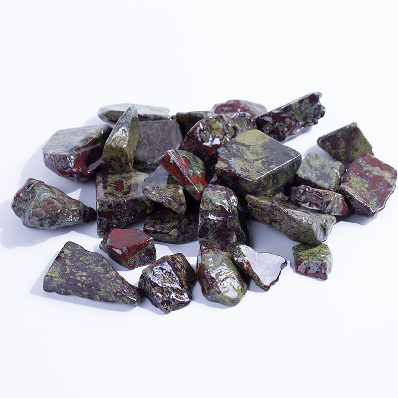 Grava de cristal de piedra de sangre larga