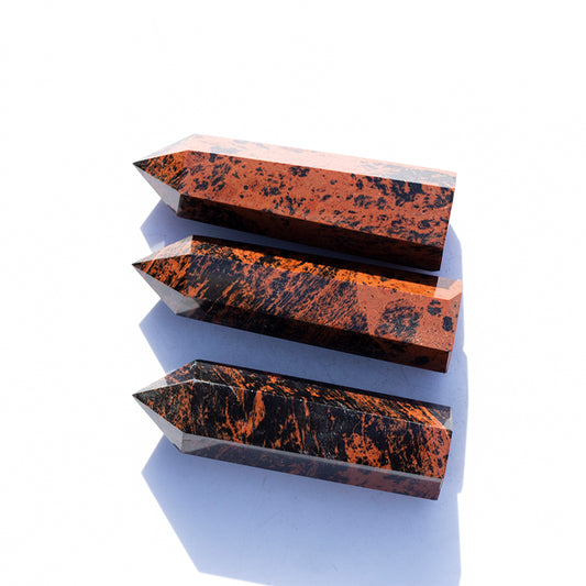 Natural Stone Crystal Red Obsidian Final Wand