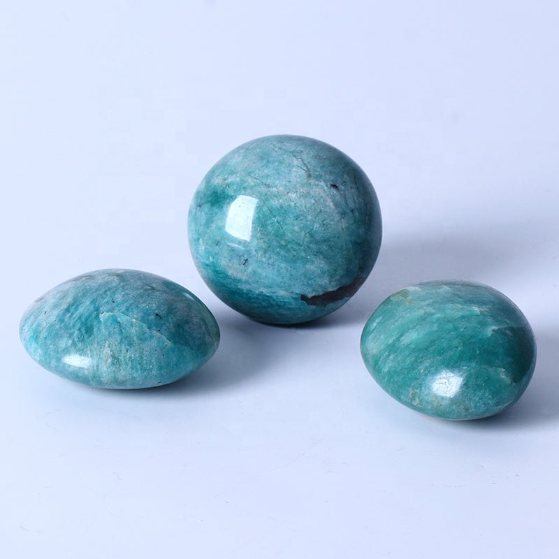 Natural Crystal Quartz Palm Healing Stone Amazonite Palm Stone For Decoration