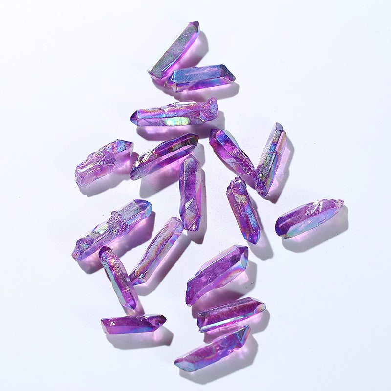 Purple lucky aura angel crystal rod