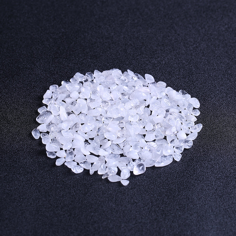 Grava de cristal de cuarzo blanco