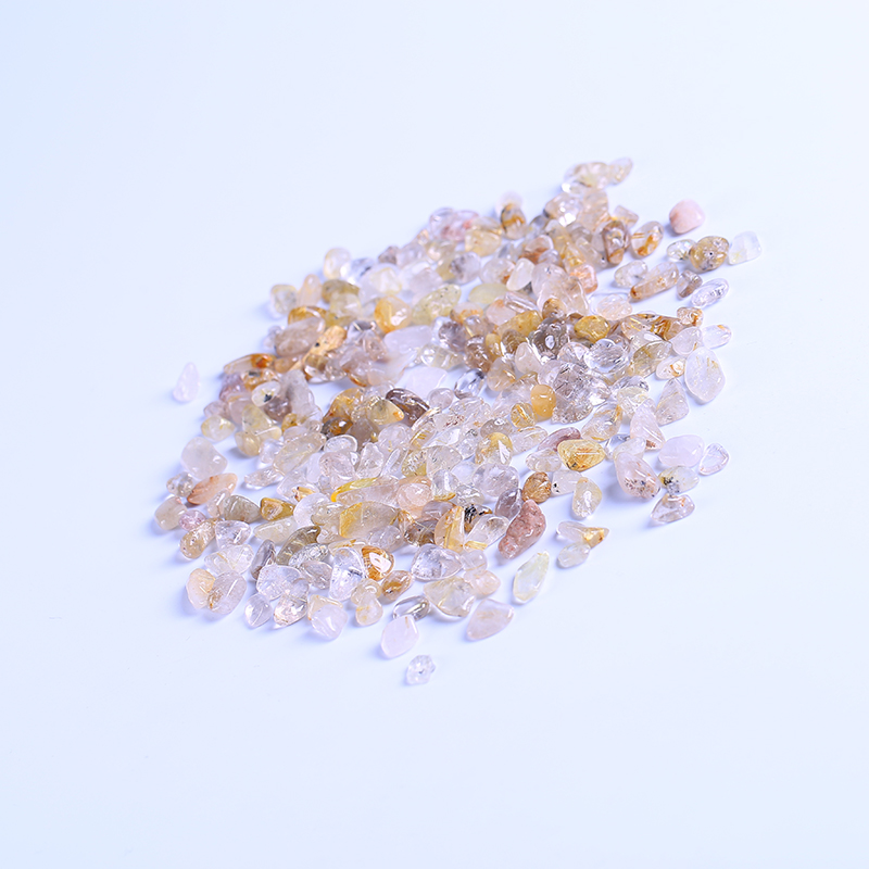 Grava de cuarzo de aceite de fruta de petróleo curativo con cristales naturales