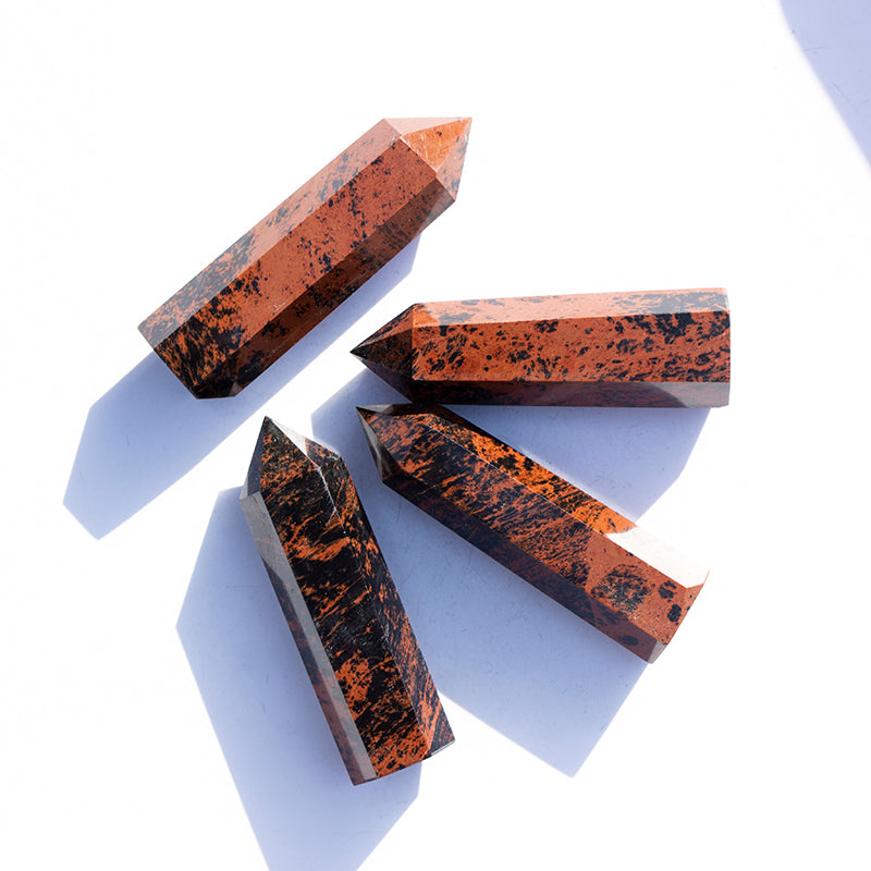 Natural Stone Crystal Red Obsidian Final Wand
