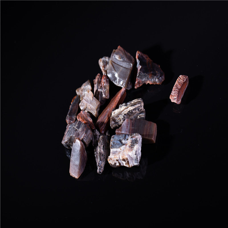 Loose jewel wood fossil yellow stone crystal gravel