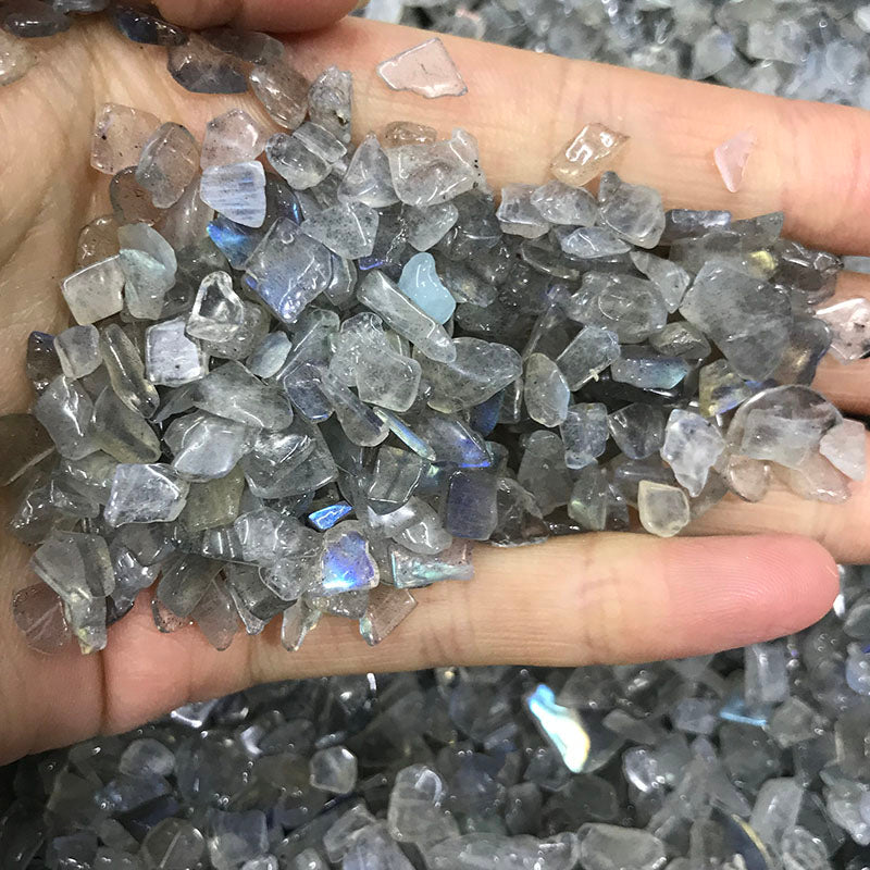 Cristal rodante de diamante gris grava natural de 5 ~ 8 mm