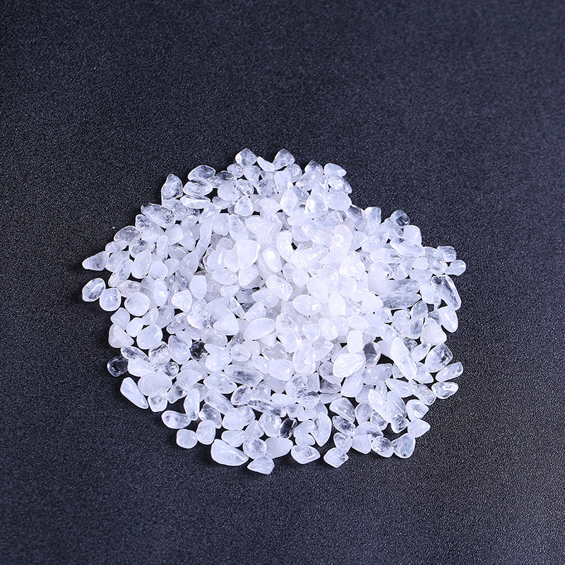 Grava de cristal de cuarzo blanco
