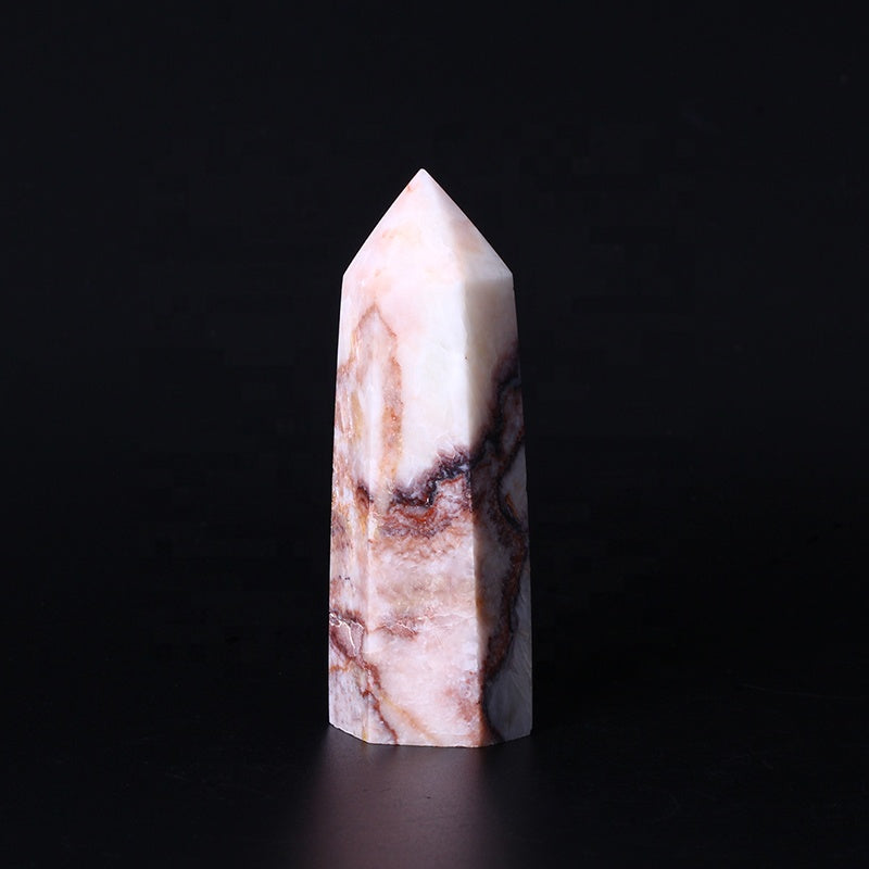 Pork stone rod pole quartz crystal craft tower