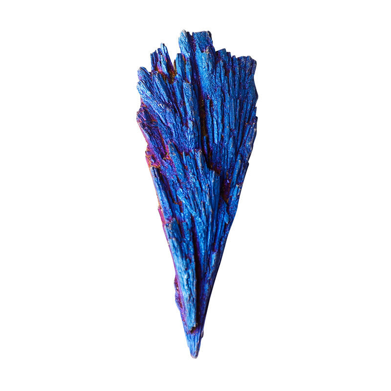 Wholesale Electroplate Natural Peacock Feather Crystal Clusters Black Tourmaline for Gift