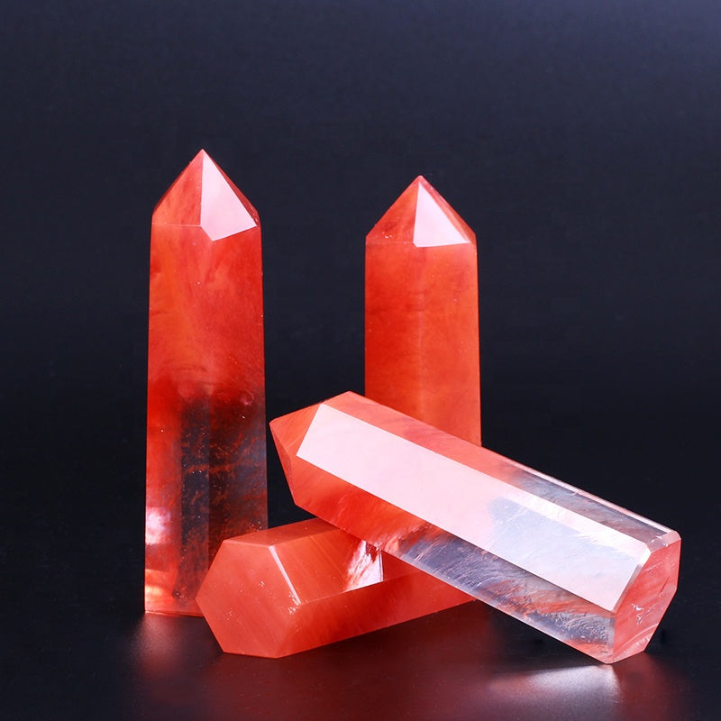 Red Smelting Stone Cap Crystal Crystal Tower