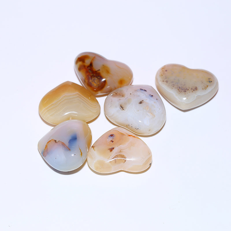 Heart-shaped aquatic agate