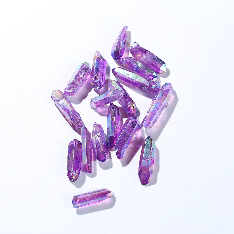 Purple lucky aura angel crystal rod