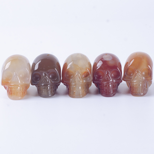 Ágata natural talla calavera