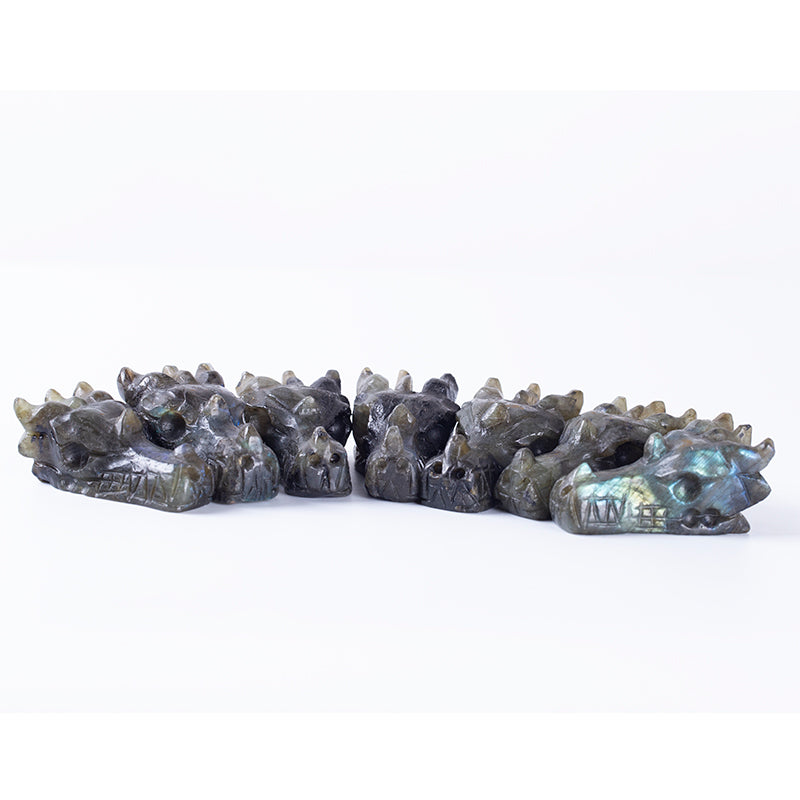 Natural Labradite Stone Shitei Crystal Hand Carved Faucet