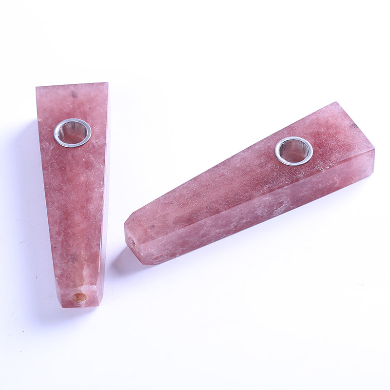 Tubo para fumar de cristal de fresa