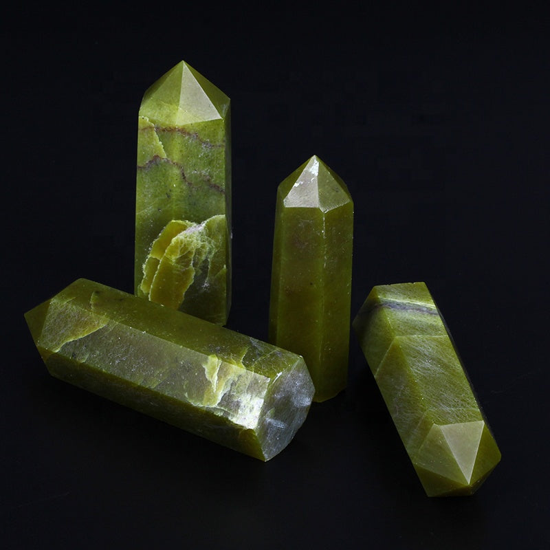 Venta al por mayor, varita de cristal natural, Aventurina amarilla, punto de varita, torre de cristal de cuarzo para curación