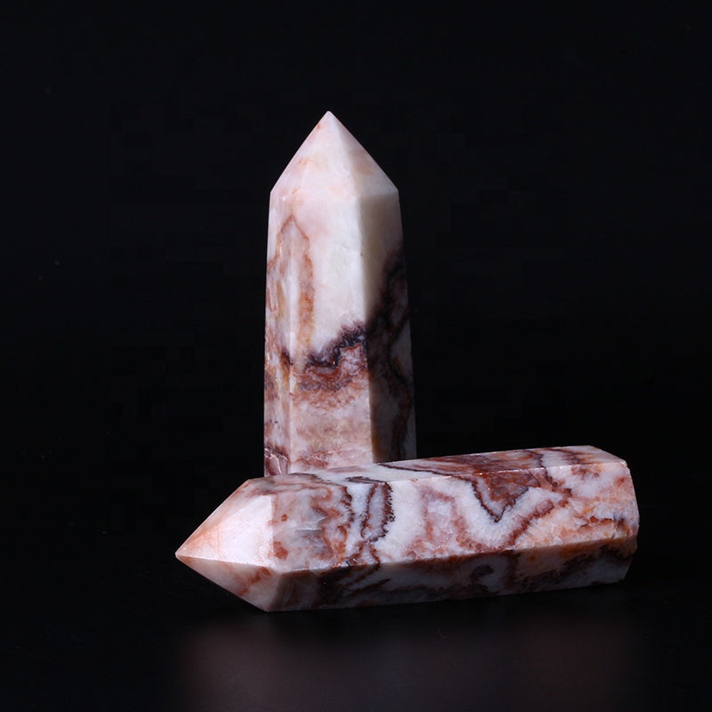 Pork stone rod pole quartz crystal craft tower