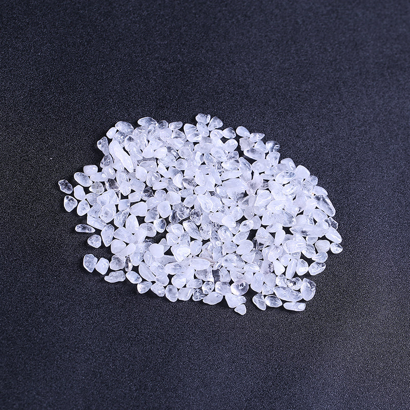 Grava de cristal de cuarzo blanco