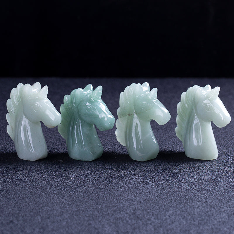 Natural crystal carving Dongling jade unicorn