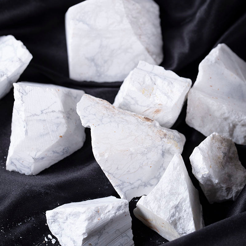 Piedra de cristal en bruto turquesa blanca grava de cristal original