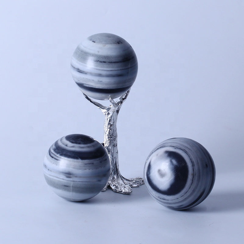 Natural Healing Crystal Ball Polished Tai Chi Stone Crystal Sphere Crystal Crafts For Home Decoration