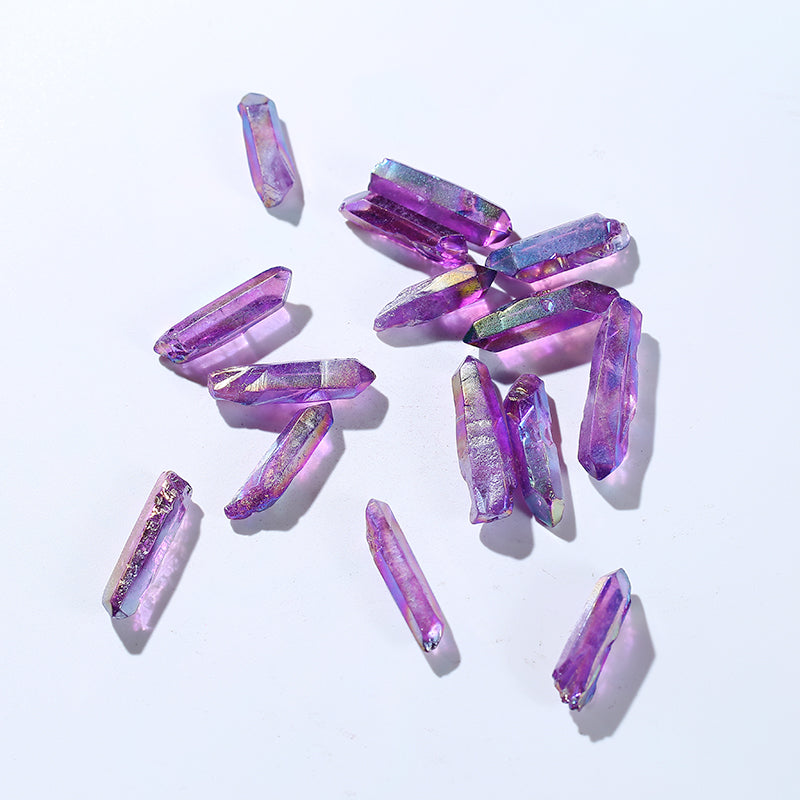 Purple lucky aura angel crystal rod