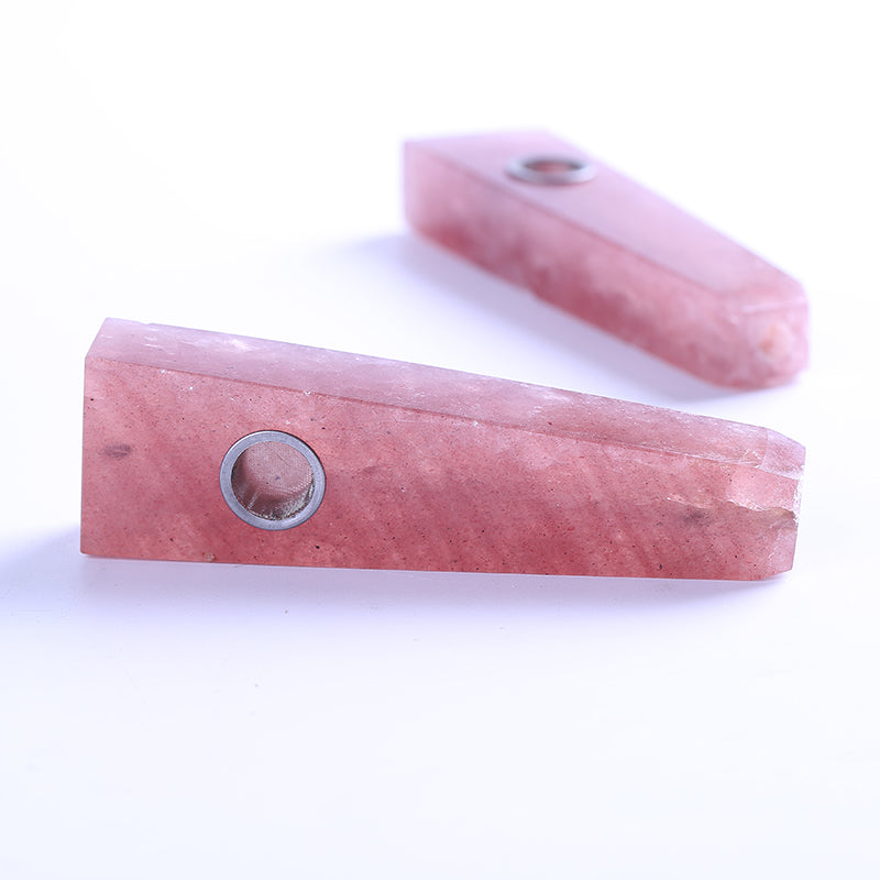Tubo para fumar de cristal de fresa