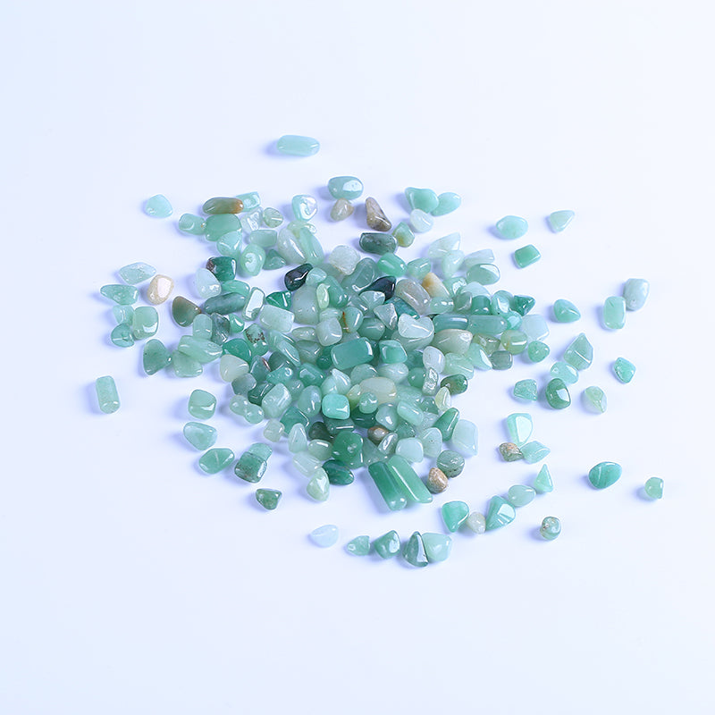 Green phwalic quartz crystal gravel