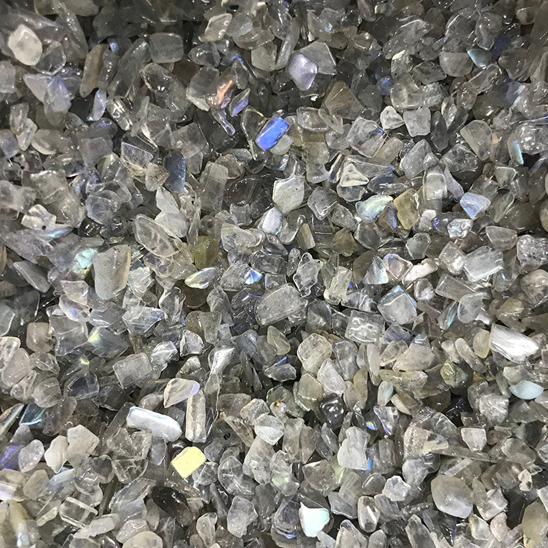 Cristal rodante de diamante gris grava natural de 5 ~ 8 mm