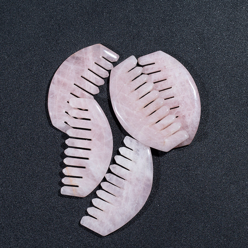 Crystal massage comb