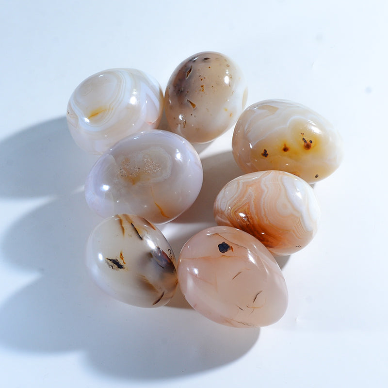 Huevo de cristal natural de alta calidad hermoso huevo de ágata