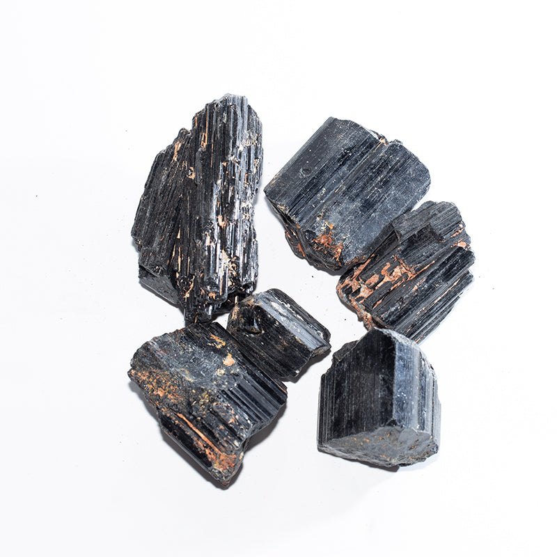 Black electrical stone crystal mineral specimen