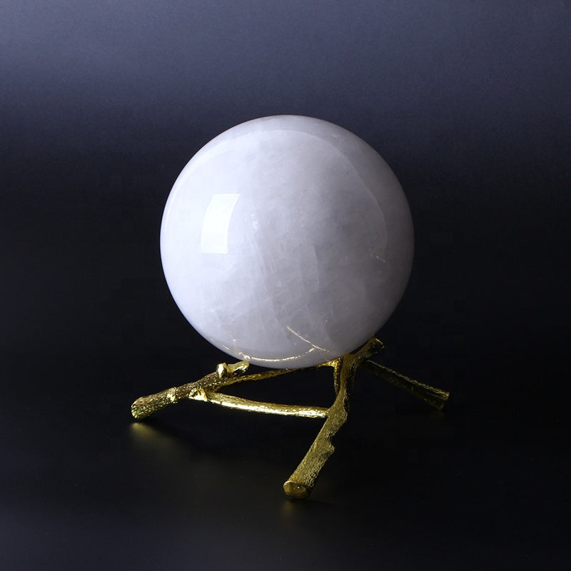 Bola ganadora de cristal blanco para decoración del hogar.