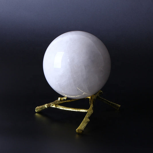 Bola ganadora de cristal blanco para decoración del hogar.