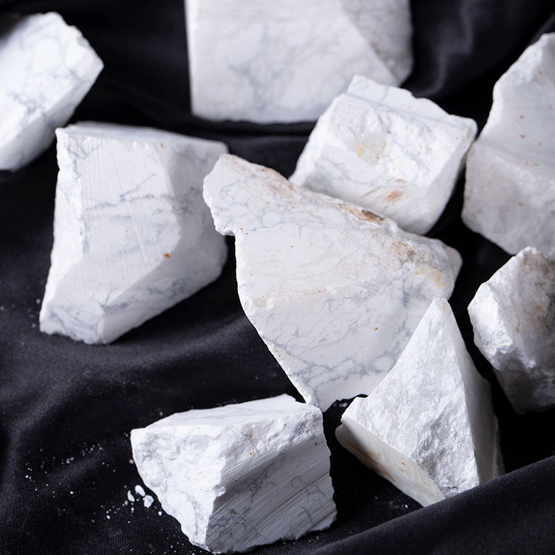 Piedra de cristal en bruto turquesa blanca grava de cristal original