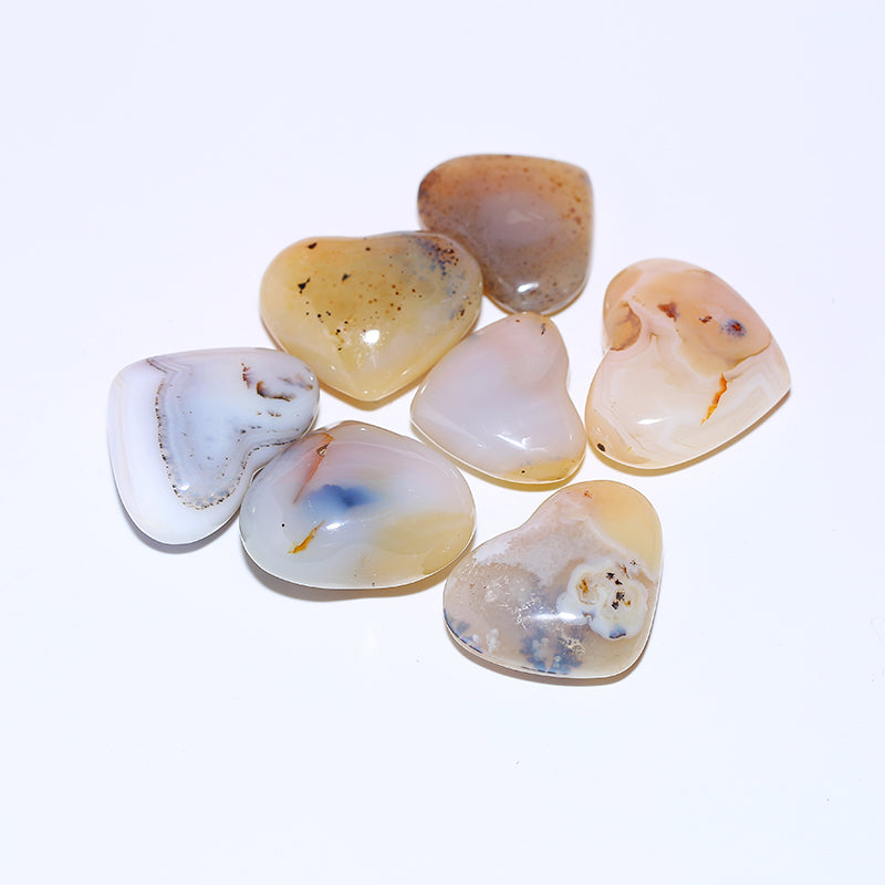 Heart-shaped aquatic agate