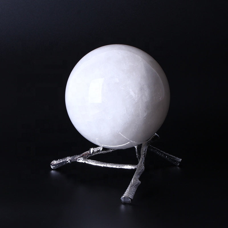 Bola ganadora de cristal blanco para decoración del hogar.