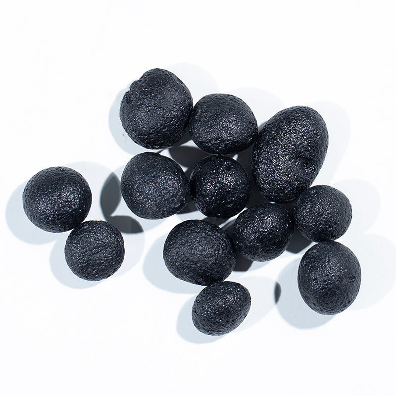 Black gemstone rough Flu Crystal falling stone