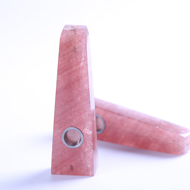 Tubo para fumar de cristal de fresa