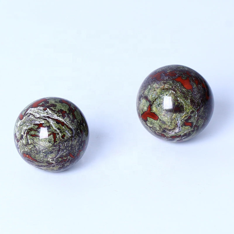 Natural Healing Crystal Ball Polished High Quality Dragon Blood Stone Sphere Crystal Crafts For Home Decoration