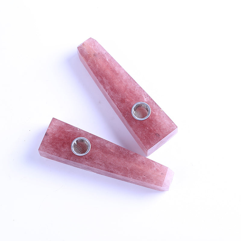 Tubo para fumar de cristal de fresa