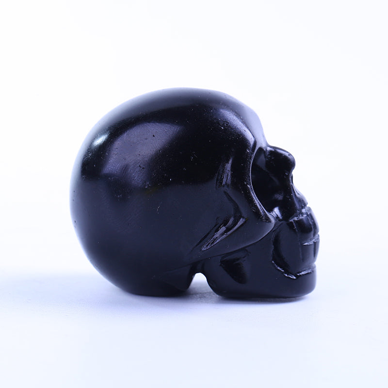 Calavera de cristal de piedra obsidiana de 2 pulgadas